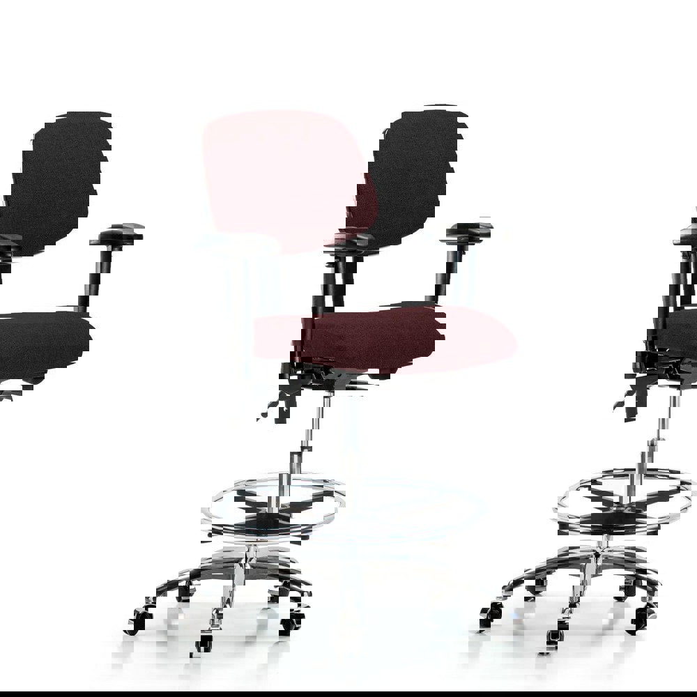 Task Chair: Olefin, Burgundy